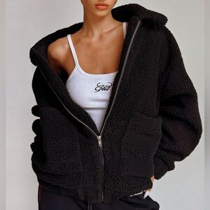 I.AM.GIA Pixie Teddy Coat - Black